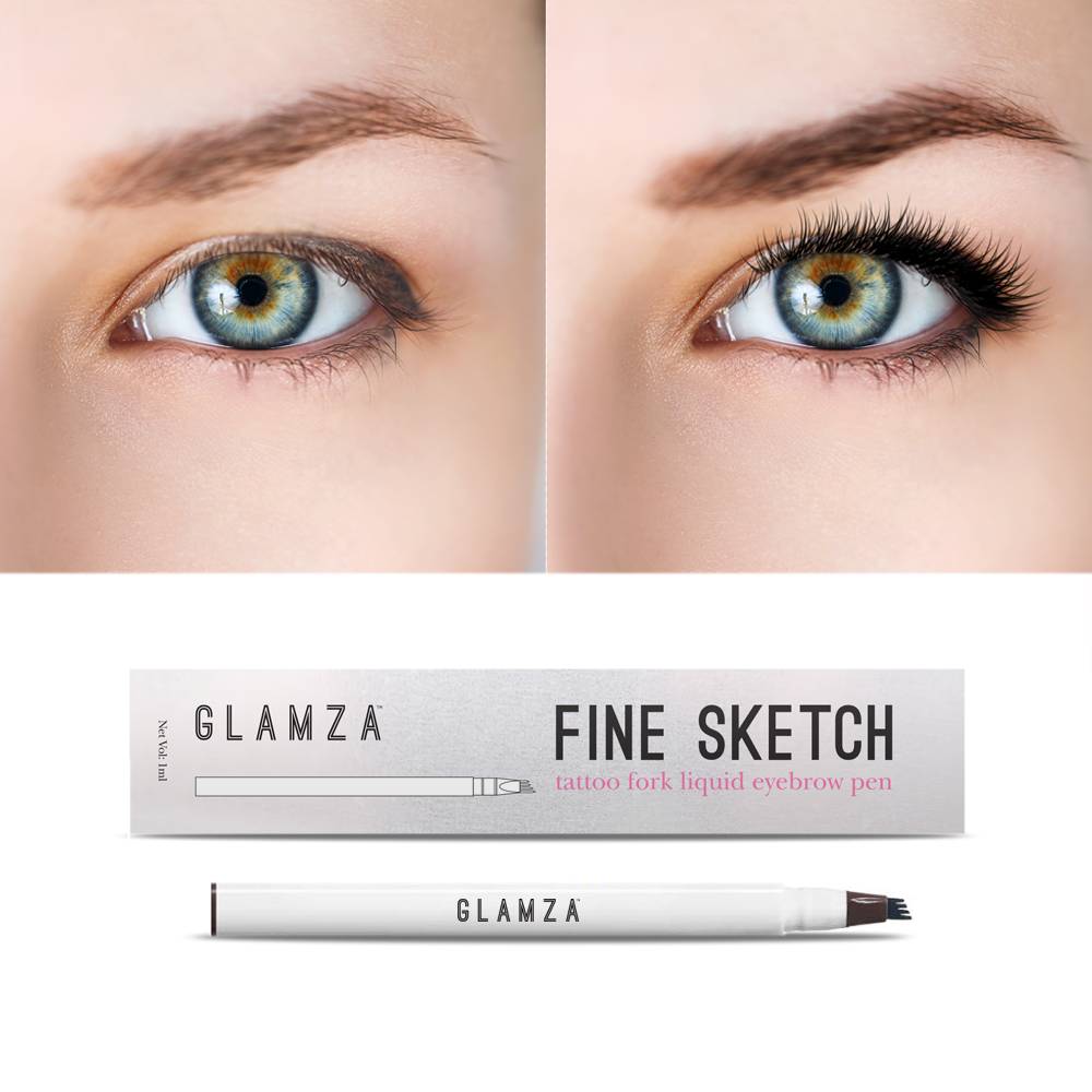 Glamza Fine Sketch Tattoo Fork Liquid Eyebrow Pen